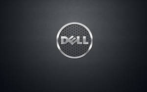 Silver Perforated Dell Laptop Logo Wallpaper