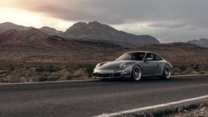 Silver Porsche 997 Carrera S Wallpaper