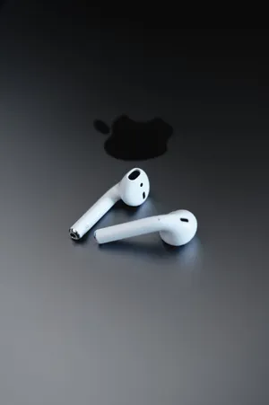 Simple Apple Airpods Wallpaper