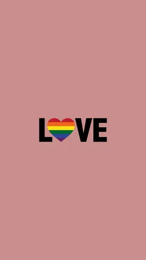 Simple Art Of Heart Queer Colors Wallpaper