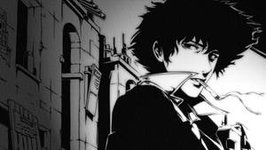 Simple Black Cowboy Bebop Spike Spiegel Wallpaper