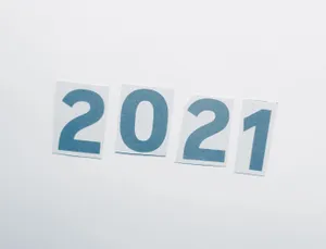 Simple Blue 2021 Desktop Wallpaper