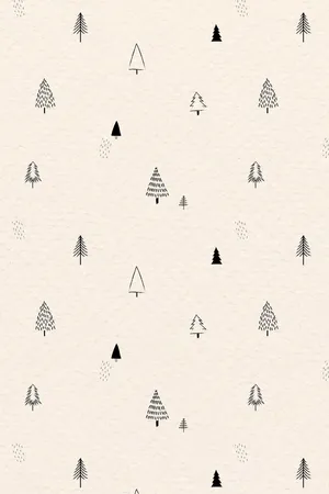 Simple Christmas Tree Pattern Iphone Wallpaper