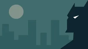 Simple Clean Batman Graphic Art Wallpaper