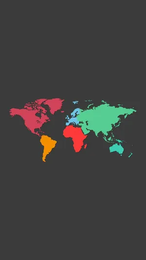 Simple Clean Colorful Map Wallpaper