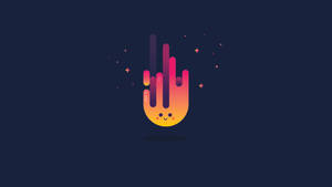 Simple Clean Cute Happy Fire Wallpaper