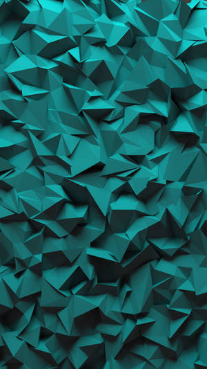 Simple Dark Green Geometric Phone Wallpaper