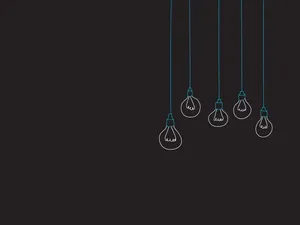 Simple Desktop Hanging Bulbs Wallpaper