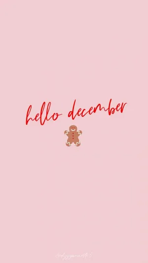 Simple Hello December Tumblr Iphone Wallpaper