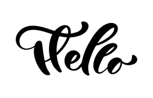 Simple Hello Greeting Wallpaper