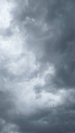 Simple Low-angle Dark Gray Cloudy Sky Wallpaper