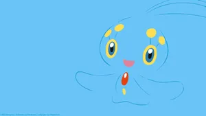 Simple Manaphy Outline Wallpaper