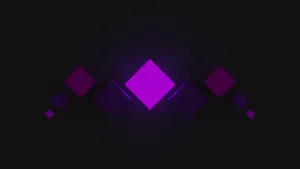 Simple Minimalist Purple Diamonds Black Background Wallpaper