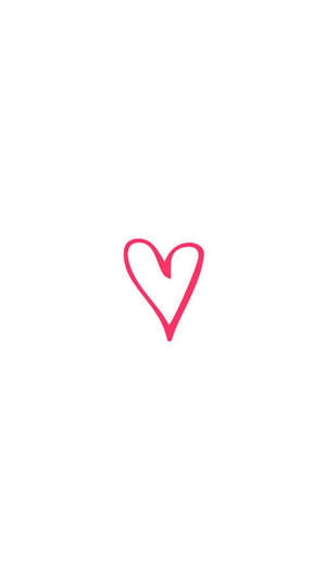 Simple Pink Heart Wallpaper