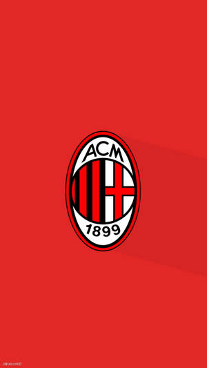 Simple Red Ac Milan Wallpaper