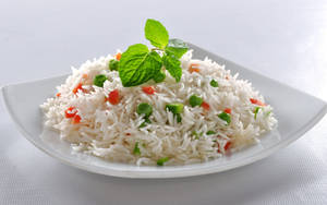 Simple Rice Dish Wallpaper