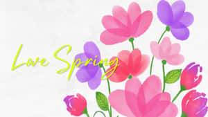 Simple Spring Colorful Flowers Wallpaper