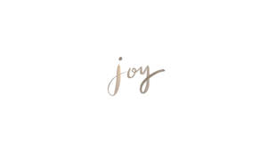 Simple White Joy Wallpaper