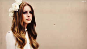 Singer-songwriter Lana Del Rey In Her Signature Retro-inspired Look Wallpaper