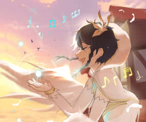 Singing Venti Pfp Wallpaper