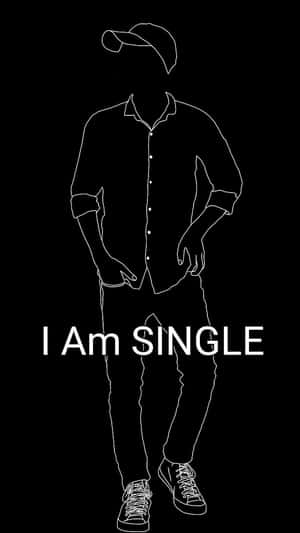 Single Status Silhouette Man Wallpaper