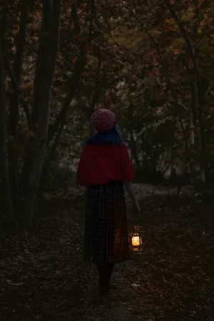 Single Woman Alone In The Dark Wallpaper