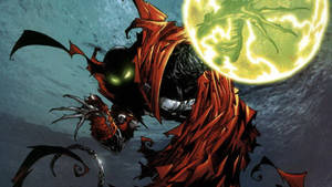 Sinister Moment With Spawn - The Powerful Anti-hero Of Comics Wallpaper