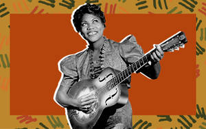 Sister Rosetta Tharpe 1930s Digital Art Wallpaper