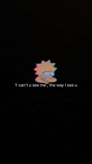 Sitting Alone With My Phone Wallpaper