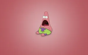 Sitting Patrick Star Annoying Face Wallpaper