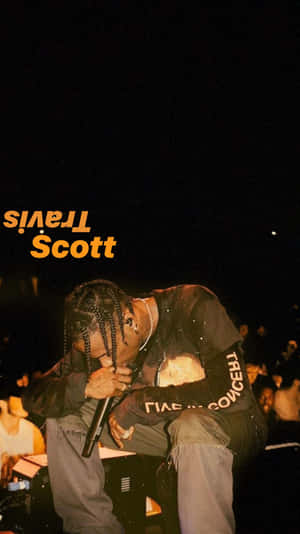 Sitting Travis Scott Concert Wallpaper