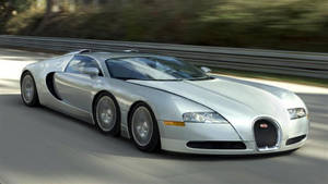 Six Wheeled Bugatti Veyron Wallpaper