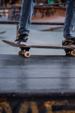 Skateboarding With Vans Old Skool Wallpaper