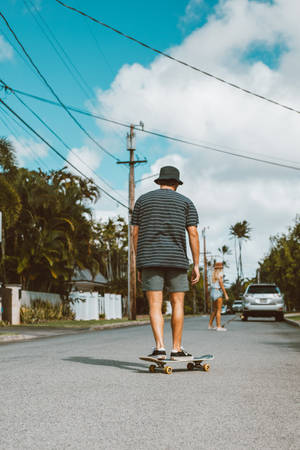 Skater Boy In Style Wallpaper