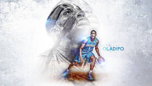 Sketched Poster Of Victor Oladipo Wallpaper