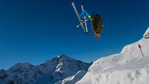 Ski Jumping Ice Mountain Wallpaper