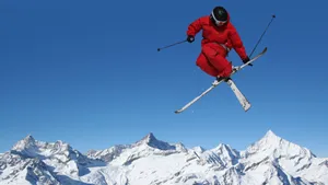 Ski Jumping Perfect Shot Wallpaper