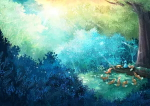 Skulking Through The Forest Wallpaper