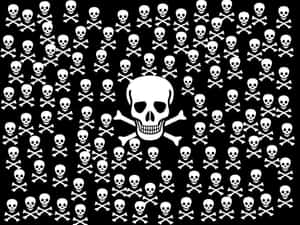 Skull And Crossbones Pattern Wallpaper