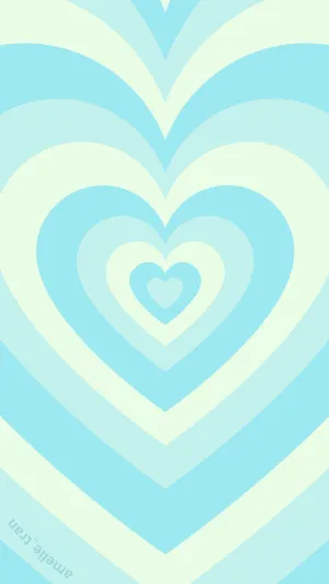 Sky Blue Wildflower Heart Wallpaper