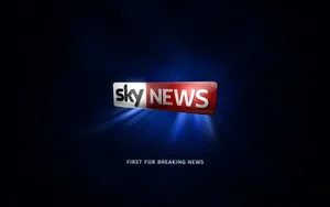 Sky News Glowing Blue Wallpaper