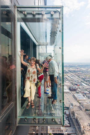 Skydeck Chicago Willis Tower Wallpaper