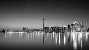 Skyline Of Seattle Black And White Wallpaper
