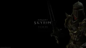 Skyrim Armored Fighter Wallpaper