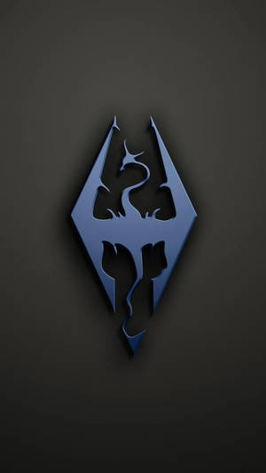 Skyrim Iphone Dragon Symbol Wallpaper