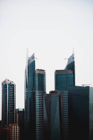 Skyscrapers In Dubai Marina Wallpaper