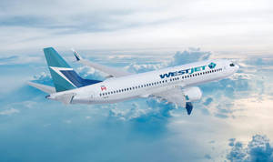 Skyward Bound - A Westjet Airlines Jet In Mid-flight Wallpaper