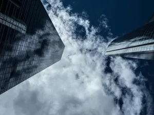 Skyward_ View_of_ Modern_ Skyscrapers.jpg Wallpaper