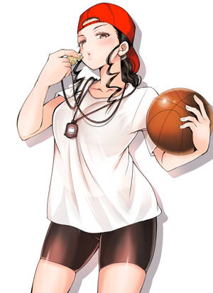 Slam Dunk Ayako In White Wallpaper