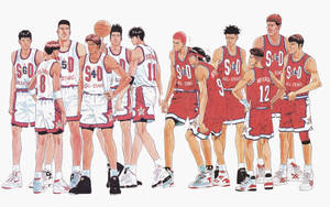 Slam Dunk Kainan, Ryonan And Shohoku Wallpaper